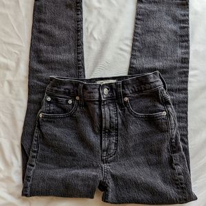 Madewell Washed Black Skinny Jeans